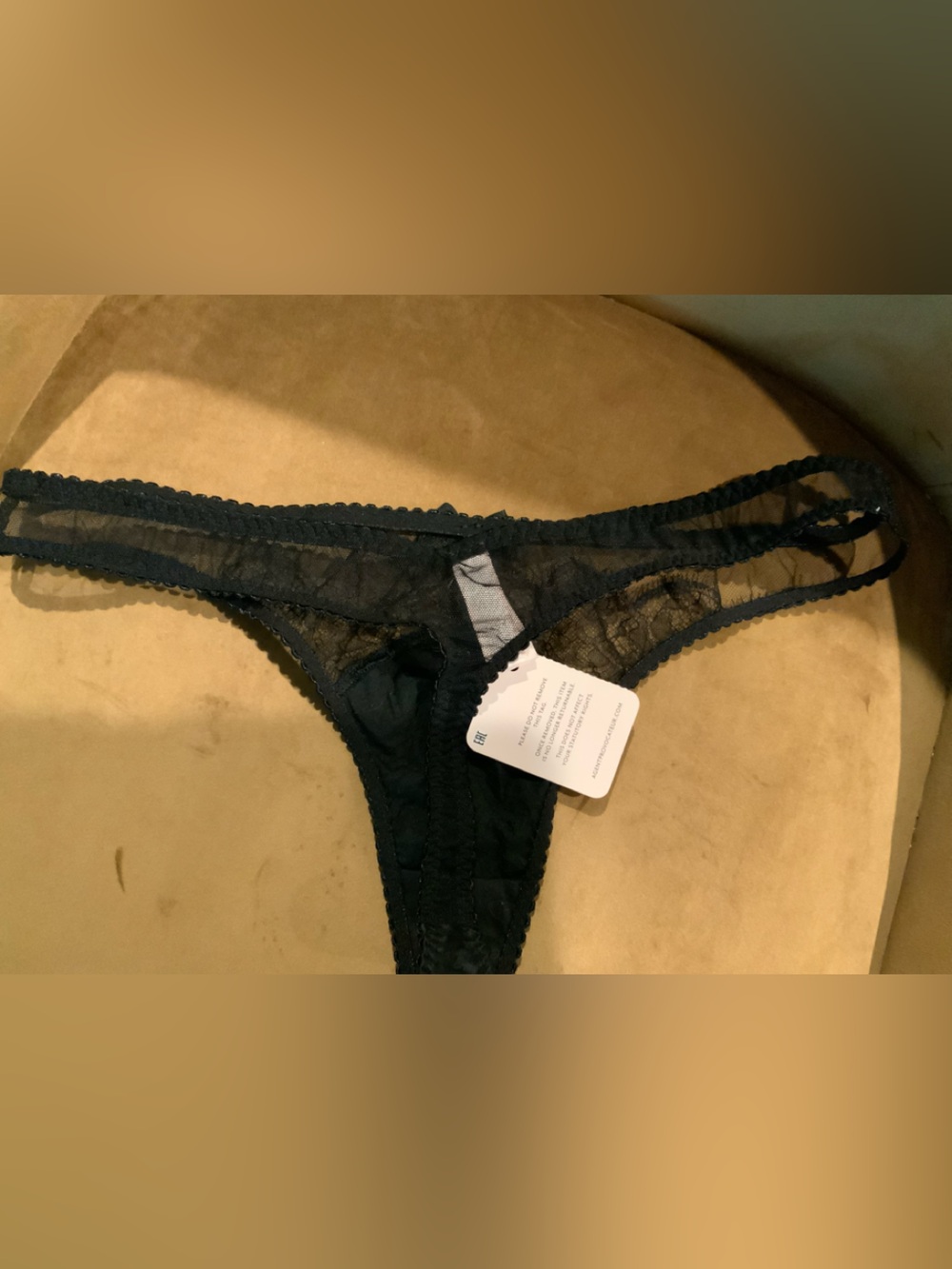 Agent Provocateur Black Lace Panty Sz 4 - Picture 3 of 10